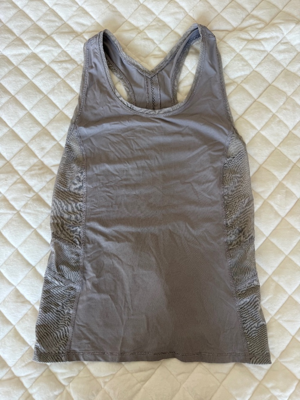 purple-gray Lululemon tank